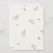 Santa Baby Christmas Baby Shower 招待状 (裏面)