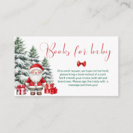 Santa Baby Christmas Baby Shower Books for baby エンクロージャーカード