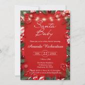 Santa Baby Christmas Baby Shower Invitation 招待状 (正面)