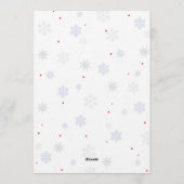 Santa Baby Christmas Baby Shower Party 招待状 (裏面)