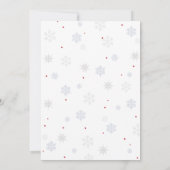 Santa Baby Christmas Baby Shower Party 招待状 (裏面)