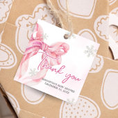 Santa Baby Christmas Baby Shower Square フェイバータグ