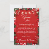 Santa Baby Christmas Baby Shower Thank You Card サンキューカード (正面)