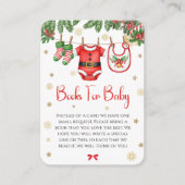 Santa Baby Christmas Books for Baby Card エンクロージャーカード (正面)