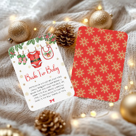 Santa Baby Christmas Books for Baby Card エンクロージャーカード