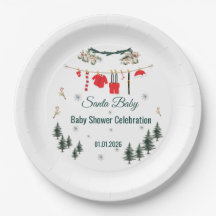 Santa Baby Christmas Theme Baby Shower 