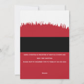 Santa Baby Christmas Time Baby Shower 招待状 (裏面)