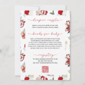 Santa Baby Christmas Winter Baby Shower 招待状 (裏面)