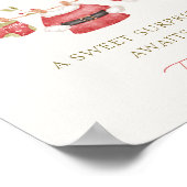 Santa Baby Clothes Boy Baby Shower Diaper Raffle ポスター (角)