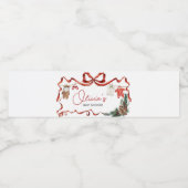 Santa Baby Clothes Christmas Baby Shower ペットボトルラベル (シングルラベル)