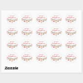 Santa Baby Clothesline Baby Shower Stickers ラウンドシール (シート)