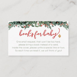 Santa Baby Clothesline Books for Baby Cards エンクロージャーカード