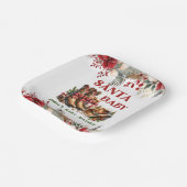 Santa Baby Cowboy Chirstmas Baby Shower ペーパープレート (傾斜あり)