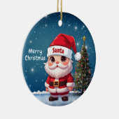 Santa Baby Deer, Fawn, Doe, Reindeer🦌 🎄 セラミックオーナメント (右)