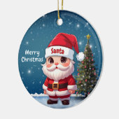 Santa Baby Deer, Fawn, Doe, Reindeer🦌 🎄 セラミックオーナメント (左)