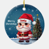 Santa Baby Deer, Fawn, Doe, Reindeer🦌 🎄 セラミックオーナメント (裏面)