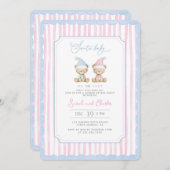 Santa Baby Gender Reveal Invitation 招待状 (正面/裏面)