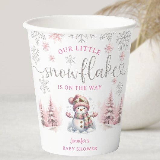 Santa Baby Girl Christmas Baby Shower Paper cup 紙コップ
