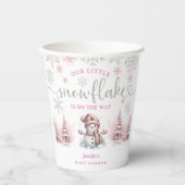 Santa Baby Girl Christmas Baby Shower Paper cup 紙コップ (正面)
