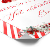 Santa Baby Girl Warm up at the Hot Chocolate Bar  ポスター (角)