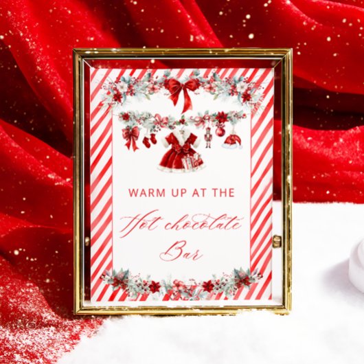 Santa Baby Girl Warm up at the Hot Chocolate Bar  ポスター
