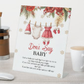 Santa Baby Holiday Winter Baby Cloth baby sho sign 台座サイン (インサイチュ)