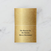 Santa & Baby Jesus with the Wise Men サンキューカード (内部)