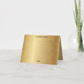 Santa & Baby Jesus with the Wise Men サンキューカード (裏面)