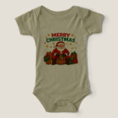 Santa Baby One Piece – Merry Christmas Gifts (デザイン正面)