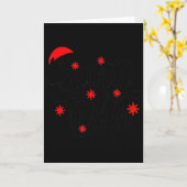 Santa Baby Pregnancy Announcement Christmas Santa  カード (黄色い花)