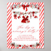 Santa Baby Red How Big is Mommy's Belly ポスター (正面)