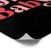 Santa Baby Retro Christmas Tygraphy T Shirt  ポスター (角)