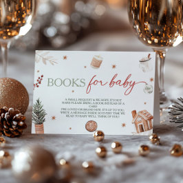 Santa Baby Shower Book Request エンクロージャーカード