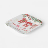 Santa Baby Shower Christmas Boy Paper ペーパープレート (傾斜あり)