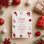 Santa Baby Shower Christmas Festive 招待状