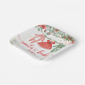 Santa Baby Shower Christmas Girl Paper ペーパープレート (傾斜あり)