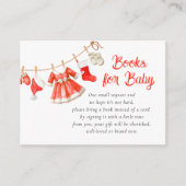 Santa Baby Shower Girl Books for Baby エンクロージャーカード (正面)