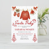 Santa Baby Shower Invitation  招待状 (スタンド正面)