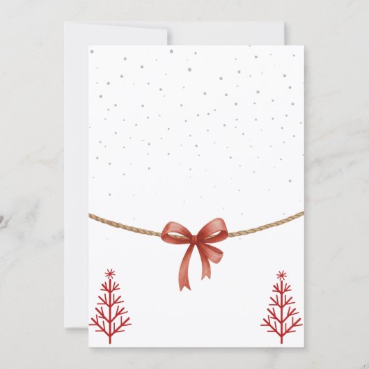 Santa Baby Shower Invitation  招待状 (裏面)