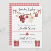 Santa Baby Shower Invitation 招待状 (正面/裏面)