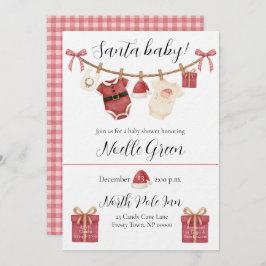 Santa Baby Shower Invitation 招待状