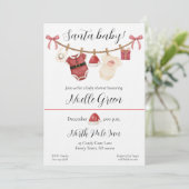 Santa Baby Shower Invitation 招待状 (スタンド正面)