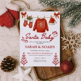 Santa Baby Shower Invitation 招待状
