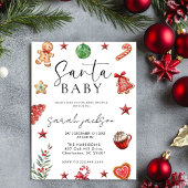 Santa Baby Shower Invitation set, baby it's cold  招待状