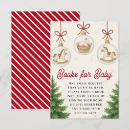Santa Baby Winter Baby Shower Books for Baby エンクロージャーカード