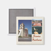 Santa Barbara 3フォトマグネットテンプレート マグネット (正面/裏面)