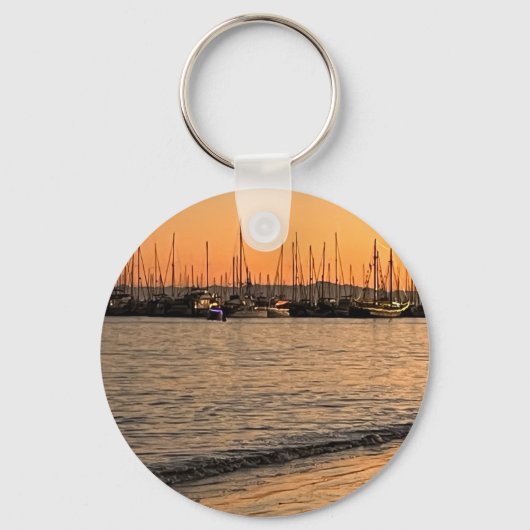 Santa Barbara at Sunset キーホルダー (裏面)