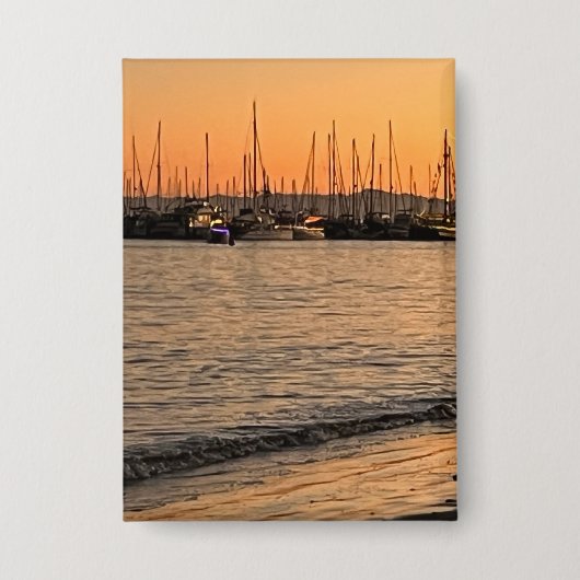 Santa Barbara at Sunset 缶バッジ (正面)