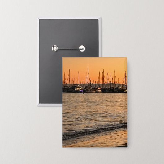 Santa Barbara at Sunset 缶バッジ (正面/裏面)