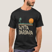 Santa Barbara California Palms Tシャツ (正面)